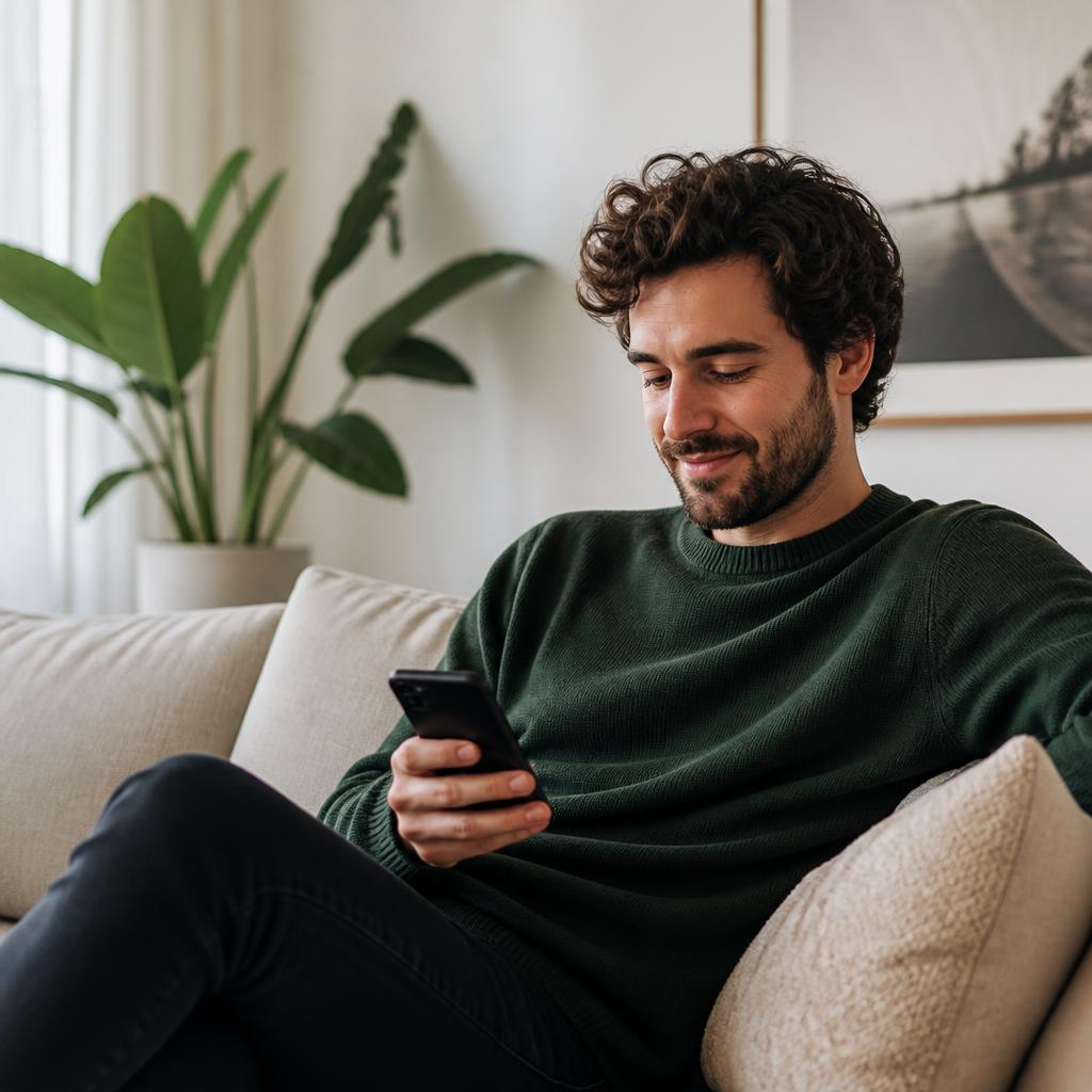 Kandidaat ontvangt aanbiedingen op zijn telefoon